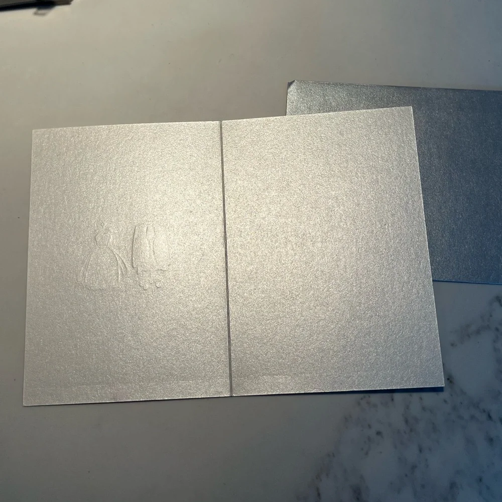 NWT two sets of papyrus bride and groom wedding cards.  Card Measures 3.5” x 5”.